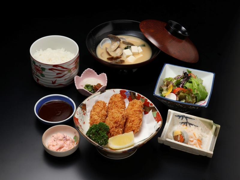 広島県産牡蠣フライ御膳