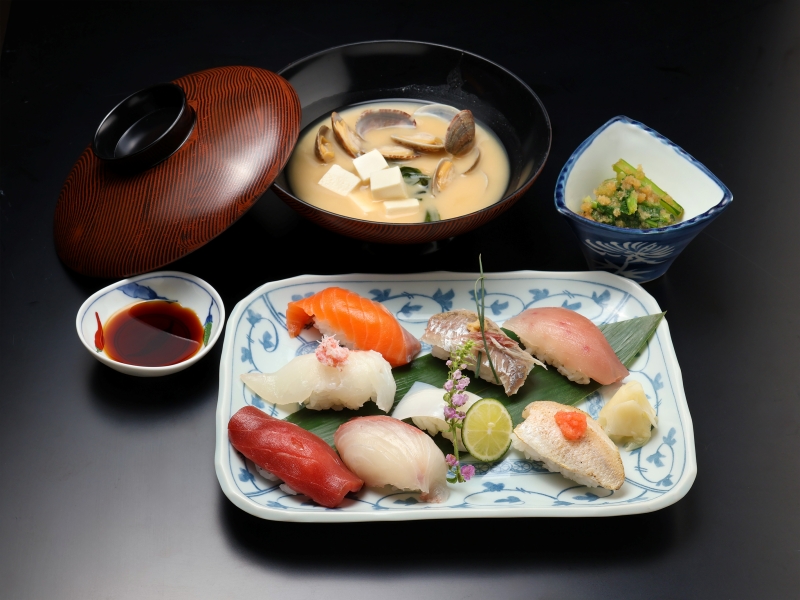 旬魚のにぎり寿司御膳